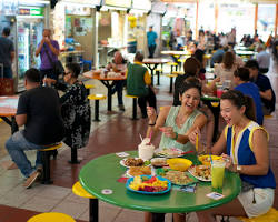 Image of Hawker center in Singapore
