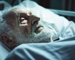 Image of person sleeping peacefully with medical equipment around