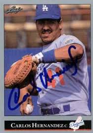 Carlos Hernandez Baseball Stats by Baseball Almanac - carlos_hernandez_autograph