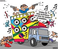 Resultado de imagem para Ilustração: Atrás do trio elétrico