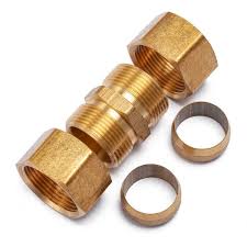 LTWFITTING 3/4 in. O.D. Brass Compression Coupling Fitting ...