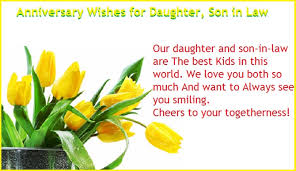 First-Wedding-anniversary-wishes-for-daughter-Son-in-law.jpg via Relatably.com