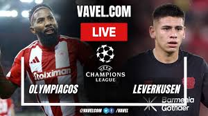 Olympiacos vs Bayer Leverkusen LIVE Score Updates in UEFA Champions League Match