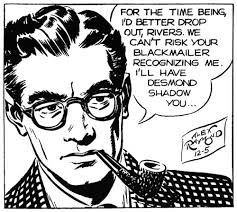 Rip Kirby (12/5/46) art by Alex Raymond. Syndication strips had a great influence on comic book artists. The newspaper comics developed before comic books ... - RipKirby120546