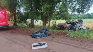 Homem morre em acidente com capotamento na ERS-307, em Santa Rosa