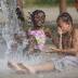 Children try to stay cool in Fort Wayne's splash pads