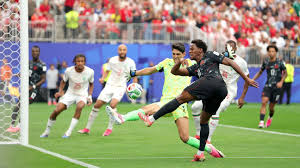 Ismael Saibari celebrating his penalty shootout victory