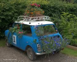 Image result for car as a flower pot