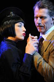 Richard Hanney(Mark Pegler) comforts Annabella(Helen Christinson) in The 39 Steps (Supplied) - r362755_1676451