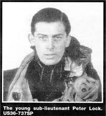 The young sub-lieutenant Peter Lock. US36-737SP THE moment when the a burning aircraft ditched into Portmore Lough during the Second World War was vividly ... - portmore1
