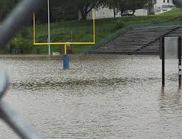 Image result for flooded football field