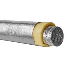 Helhom 4 in. x 25 ft. R4.2 Insulated Flexible Duct, High ...