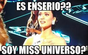 Resultado de imagen para memes por miss universo