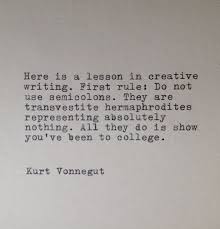 Kurt Vonnegut Writing Hand Typed Typewriter Quote | Kurt Vonnegut ... via Relatably.com
