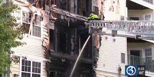 Third-alarm Groton apartment complex fire injures 2 firefighters, displaces over 50 residents