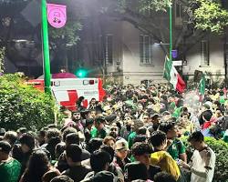 estampida festejos Ángel de la Independencia México, do AI tạo
