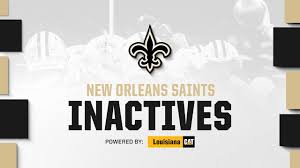 2024 NFL Week 8 Inactives | Saints vs. Chargers