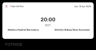 Atletico Madrid vs Athletic Bilbao/Real Sociedad - live score, predicted lineups and H2H stats