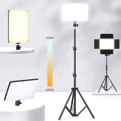 43-Inch Adjustable Tripod LED Makeup Light With Square Softbox