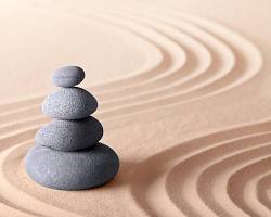 Stones in meditation gardens