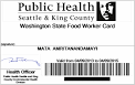 King county health card