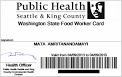 Washington state health department food handlers card