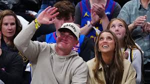 Bo Nix and Peyton Manning Watch Nuggets Game