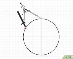 Image of drawing a hexagon using a round object