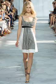 Image result for images of gingham on recent runways