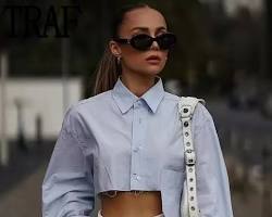 Immagine di Camicia crop top donna