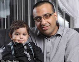 Tariq Mushtaq has donated 20 per cent of his own liver to his critically ill son Muhammed Ali Tariq to ... - article-2542167-1ACB713200000578-216_634x498