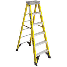 Werner 7300 6-ft ( 10-ft Reach Height ) Fiberglass Type 1AA ...