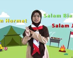 Gambar gambar salam janji pramuka