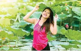 Kết quả hình ảnh cho lá sen thay nón