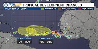 Monitoring the tropics for possible development and hotter temperatures