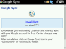 Google sync blackberry