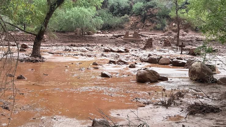 Flash flooding at Grand Canyon prompts evacuations as 15 people may be missing; torrents wipe out footbridges and alter landscape