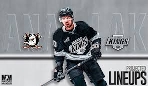 Projected Lineups: Kings vs. Ducks, Plus Pregame Notes and How to Watch