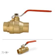 PLUMBFLEX Premium Brass Gas Ball Valve, with 3/4 in. SWT ...