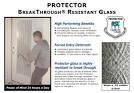 Glass door protector