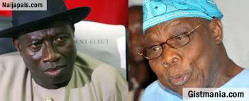 ... President Jonathan few months ago accusing him of condoning corruption, ... - gej_goodluck_and_obj_obasanjo