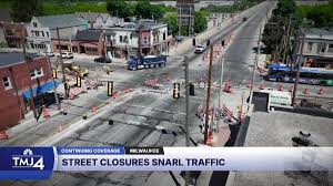 Street closures snarl traffic in Milwaukee