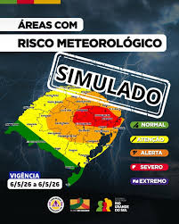 Simulado de Aviso Meteorológico