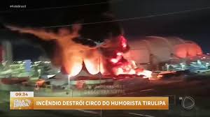 Incêndio destrói circo de Tirulipa em Natal (RN)