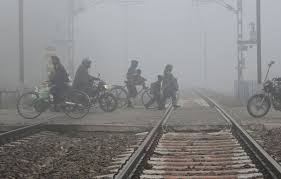 Seasons first fog, visibility reduced to just 15 metre