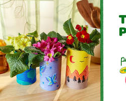 Image of Tin can planter