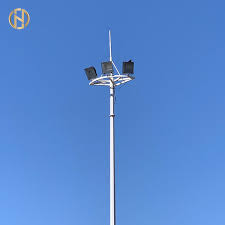 20M 35M High Mast Light Pole With Electric Raising And ...