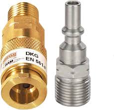 Ibeda DKG gas quick coupling with external thread in kit ...