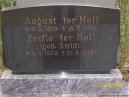 Grab von August Hell, ter (11.08.1899-18.07.1968), Friedhof Emden-