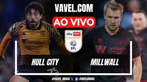 Hull City x Millwall AO VIVO, jogo em tempo real pela EFL Championship